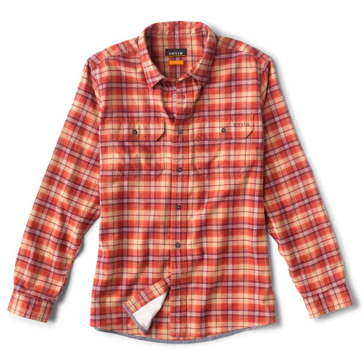 Men's Orvis Flat Creek Tech Flannel Long Sleeve Button Up Shirt - Orvis