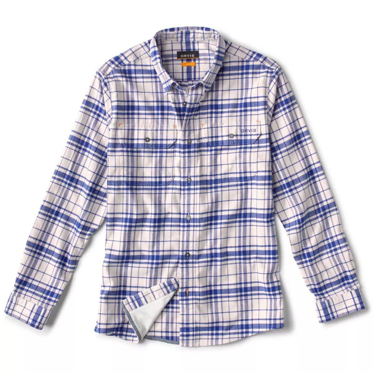 Men's Orvis Flat Creek Tech Flannel Long Sleeve Button Up Shirt - Orvis