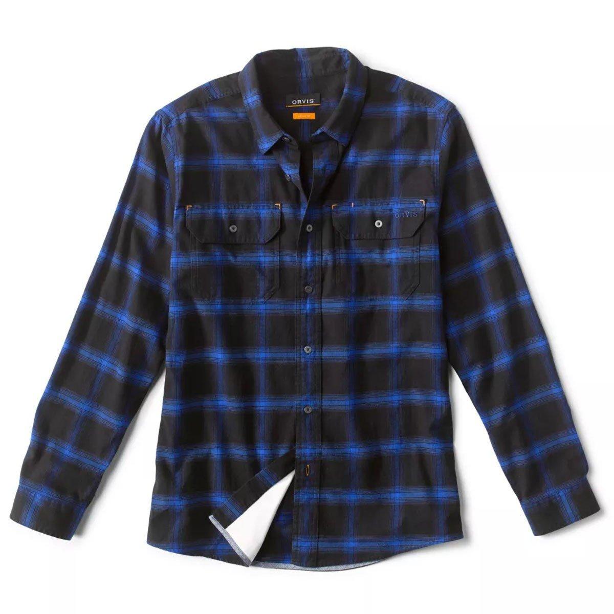 Men's Orvis Flat Creek Tech Flannel Long Sleeve Button Up Shirt - Orvis
