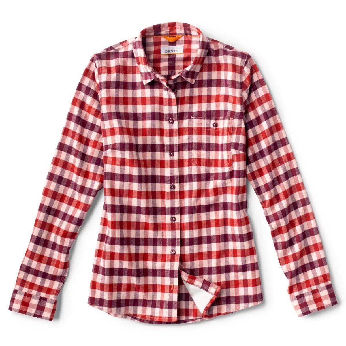 Women's Orvis Flat Creek Flannel Long Sleeve Button Up Shirt - Orvis