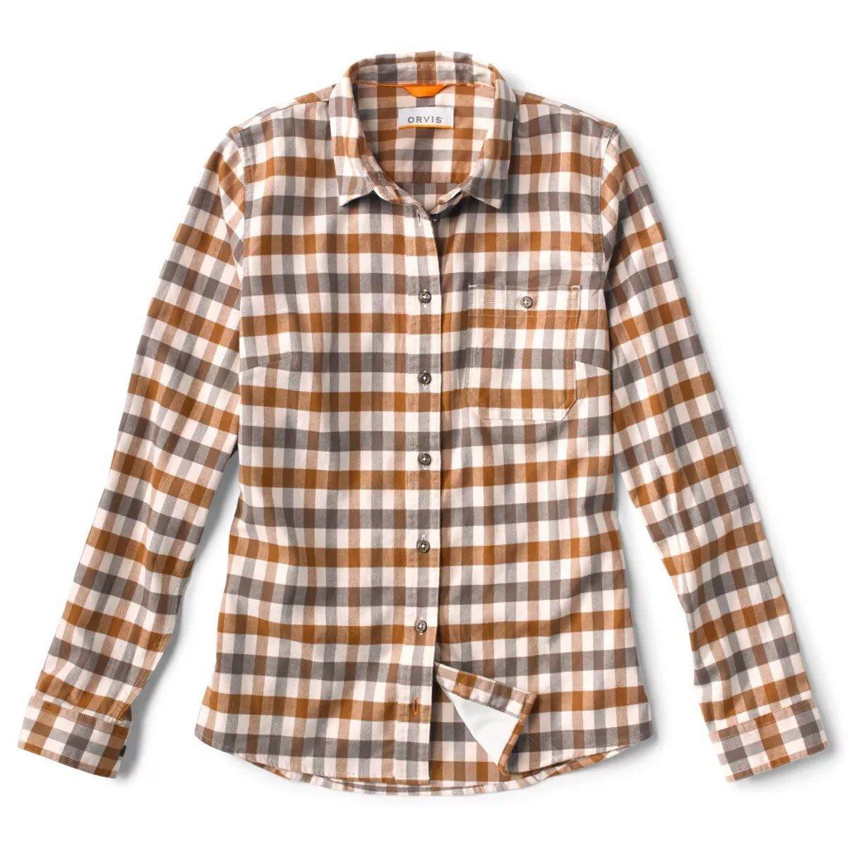 Women's Orvis Flat Creek Flannel Long Sleeve Button Up Shirt - Orvis