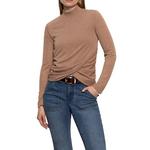 Women's Sanctuary Draped Long Sleeve Mock Neck Shirt - Thumbnail 1 of 4