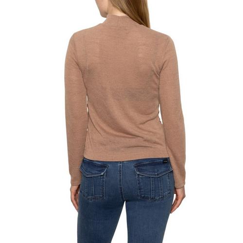 Women's Sanctuary Draped Long Sleeve Mock Neck Shirt - Primary Image