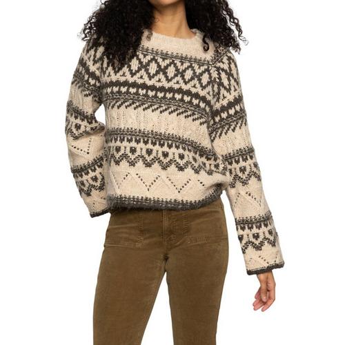 Women's Sanctuary Fairisle Pullover Sweater - Primary Image