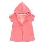 Toddler Girls' RuffleButts Terry Full-Zip Hoodie Swim Cover Up - Thumbnail 2 of 4