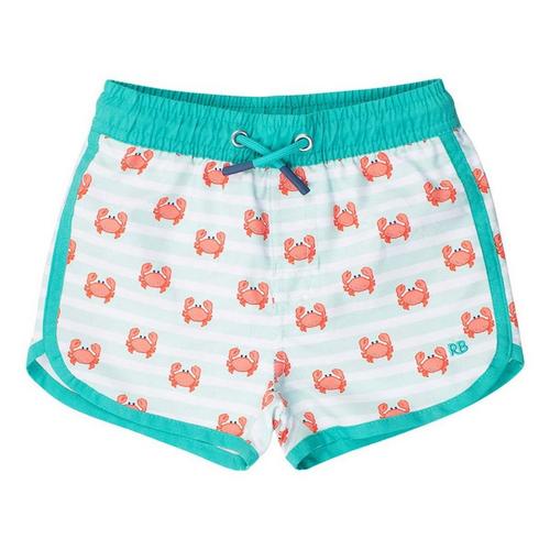 Toddler Boys' RuggedButts Crabby Cove Dolphin Hem Swim Trunks - Primary Image