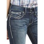 Women's Ariat Real Entwined Slim Fit Bootcut Long Jeans - Thumbnail 6 of 12
