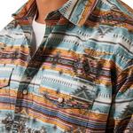 Men's Ariat Haldrich Retro Fit Long Sleeve Button Up Shirt - Thumbnail 3 of 4