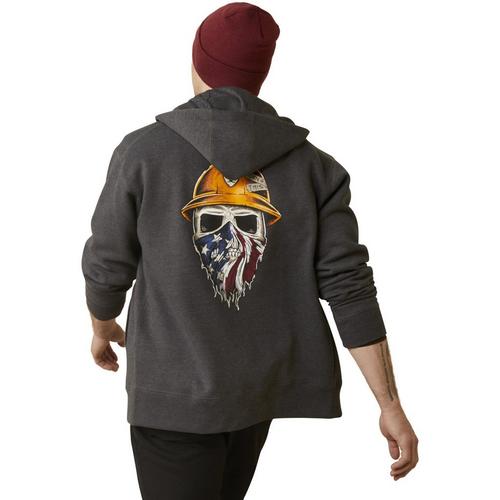Men's Ariat Rebar Born For This Full Zip Hoodie - Primary Image