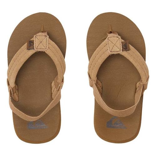 Toddler Boys' Quiksilver Carver Suede Flip Flop Sandals - Primary Image