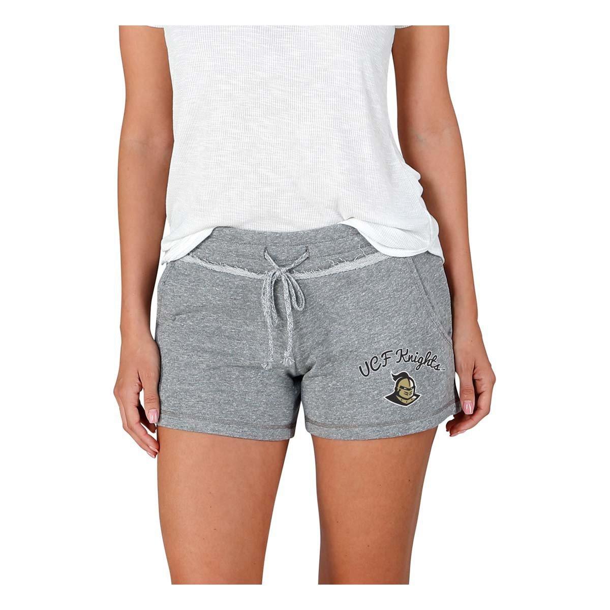 Concepts Sport Women's UCF Knights Grey Mainstream Terry Shorts, Large, Gray