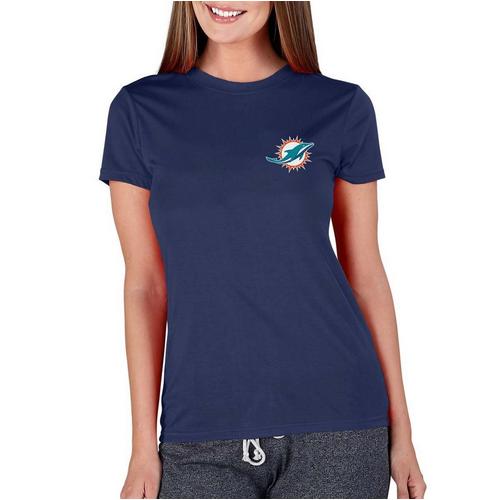 Concepts Sport Women's Miami Dolphins Marathon T-Shirt - Primary Image