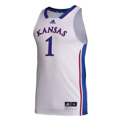 adidas Kansas Jayhawks Basketball Swingman #1 Jersey - Primary Image
