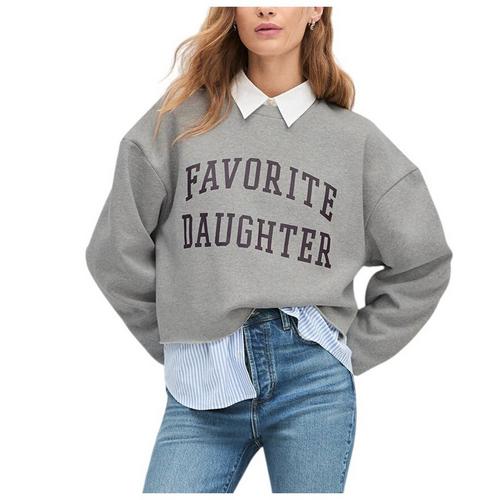 Women's Favorite Daughter The Cropped Collegiate Crewneck Sweatshirt - Primary Image