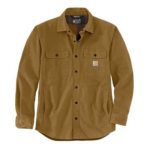 Men's Carhartt Rugged Flex Relaxed Fit Fleece-Lined Canvas Jacket - Primary Image