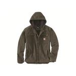 Men's Carhartt Relaxed Fit Washed Duck Sherpa-Lined Utility Hooded Canvas Jacket - Thumbnail 4 of 4