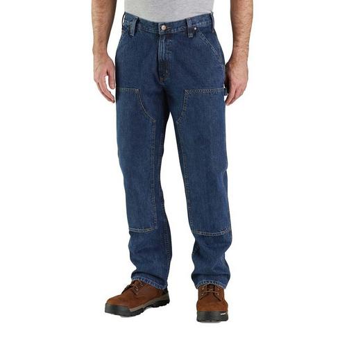 Men's Carhartt Straight Double-Front Dungaree Loose Fit Wide Leg Jeans - Primary Image