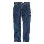 Men's Carhartt Straight Double-Front Dungaree Loose Fit Wide Leg Jeans - Thumbnail 4 of 5