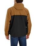 Men's Carhartt Storm Defender Relaxed Fit Lightweight Packable Hooded Rain Jacket - Thumbnail 2 of 2