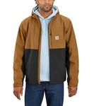 Men's Carhartt Storm Defender Relaxed Fit Lightweight Packable Hooded Rain Jacket - Thumbnail 1 of 2