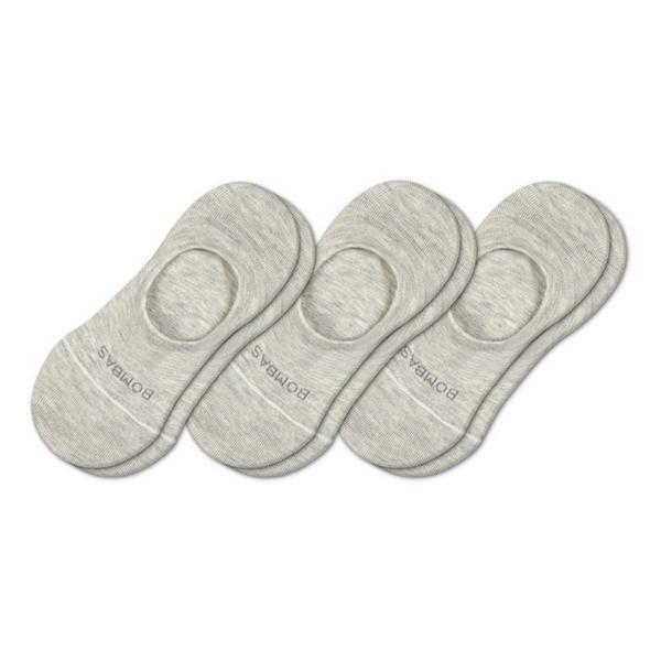 Bombas No Show Socks Large Grey Heather 3 Pack