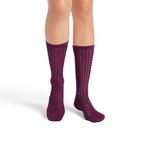 Women's Bombas Solid Pointelle Lightweight Crew Socks - Thumbnail 2 of 4