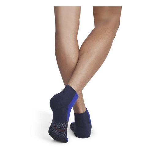 Bombas Solid Foot Bottom Stripe Performance Compression Ankle Socks - Primary Image