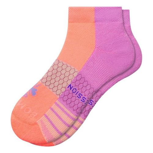 Bombas Solid Foot Bottom Stripe Performance Compression Ankle Socks - Primary Image