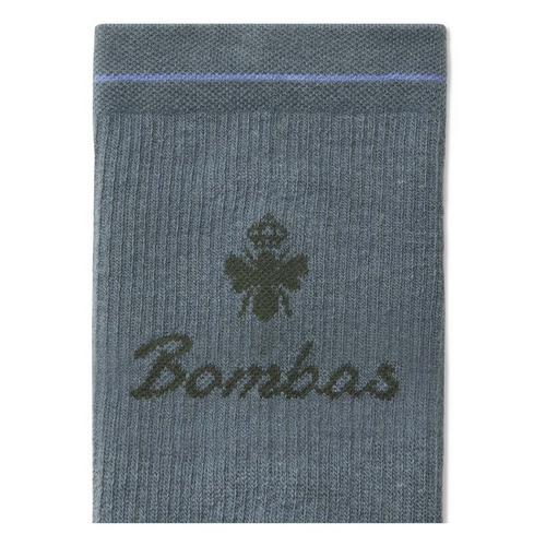 Bombas Solid Toe Border Half Crew Running Socks - Primary Image