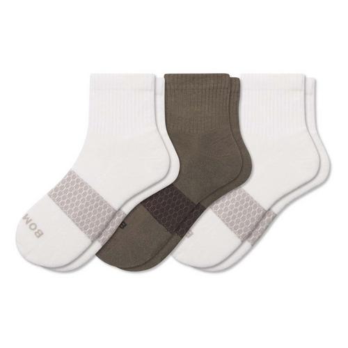Women's Bombas Solid Arch Block 3 Pack Quarter Socks - Primary Image