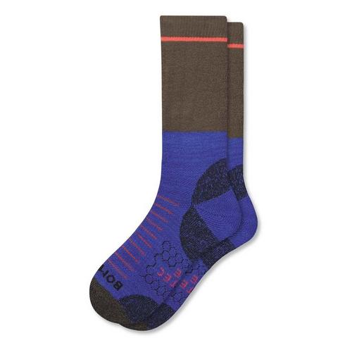 Men's Bombas Solid Colorblock Marl Toe Crew Hiking Socks - Primary Image