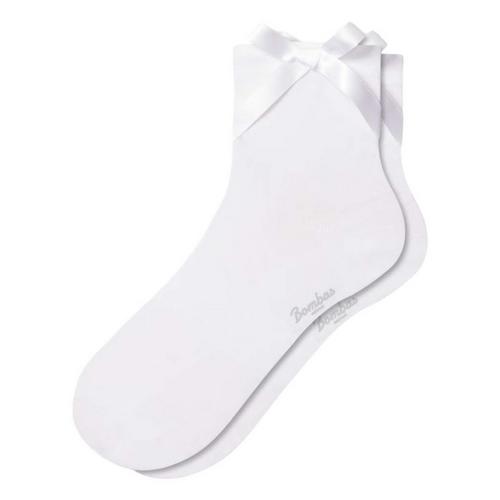 Women's Bombas Solid Side Bow Heavy Cushion Mid Calf Socks - Primary Image