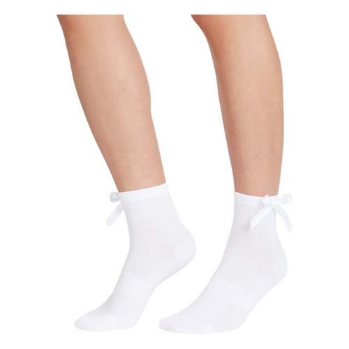 Women's Bombas Solid Side Bow Heavy Cushion Mid Calf Socks - Primary Image