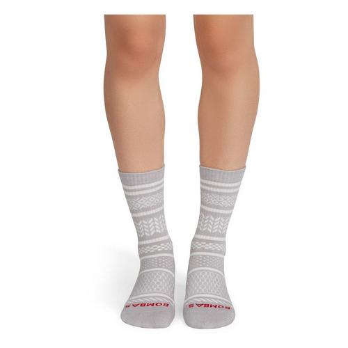 Bombas Checkered Fairisle Mid Calf Socks