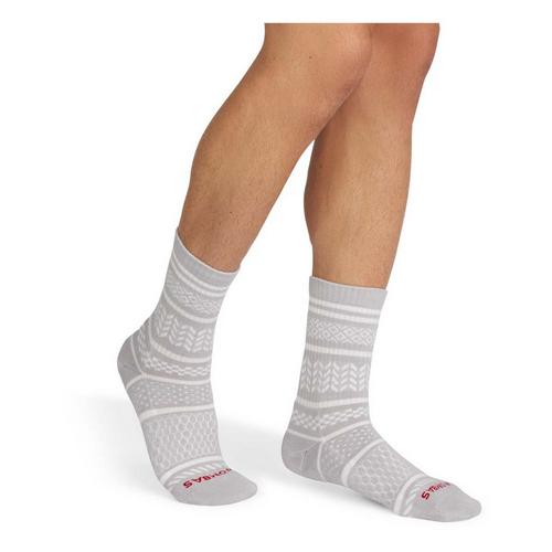 Bombas Checkered Fairisle Mid Calf Socks