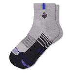 Men's Bombas Marl Striped Merino Blend Performance Quarter Socks - Thumbnail 1 of 2