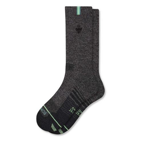 Men's Bombas Marl Striped Merino Blend Performance Crew Socks - Primary Image