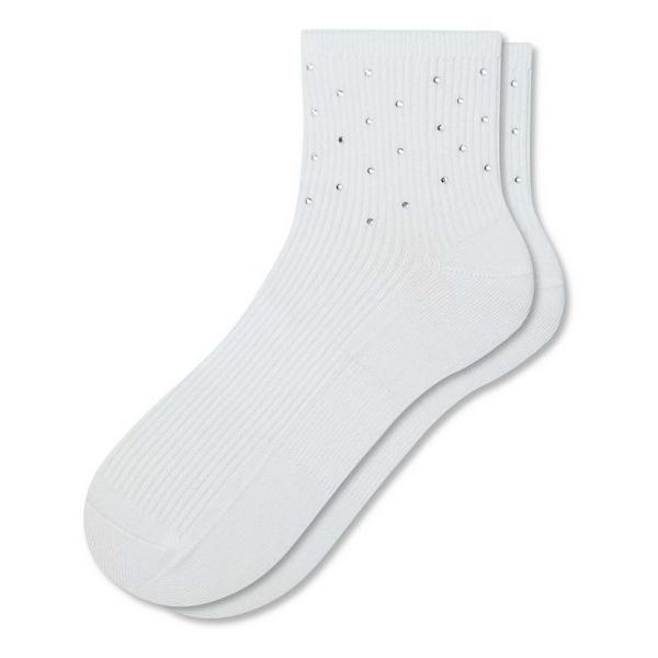 Women's Bombas Solid Rhinestone True Rib Quarter Socks
