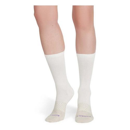 Women's Bombas Heather Toe Block Crew Socks - Primary Image