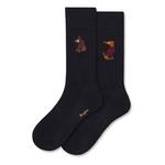Men's Bombas Solid Fancy and Party Dog Dress Crew Socks - Thumbnail 1 of 3