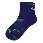 Bombas Solid Bee Logo Reflective Stripe Quarter Running Socks - Thumbnail 1 of 2