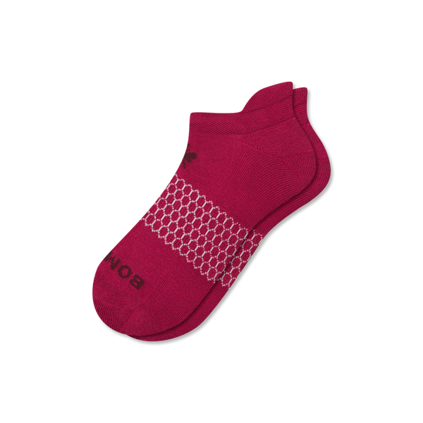 Bombas Solid Bee Ankle Socks Medium Pomegranate