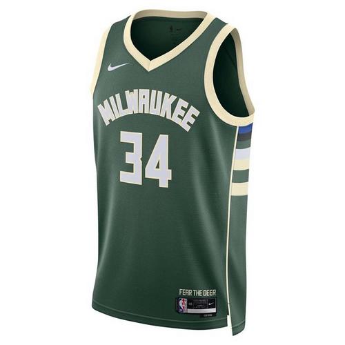 Nike Milwaukee Bucks Giannis Antetokounmpo #34 2022 Icon Edition Swingman Jersey - Primary Image