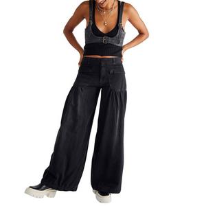 Women's Free People Lotus Loose Fit Wide Leg Jeans