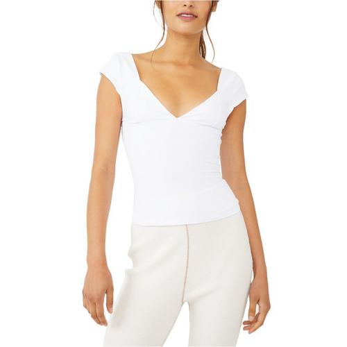 Women's Free People Duo Corset V-Neck Shirt - Primary Image