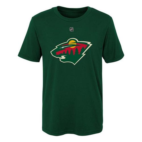 Genuine Stuff Kids' Minnesota Wild Kirill Kaprizov #97 Name & Number T-Shirt - Primary Image
