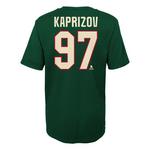Genuine Stuff Kids' Minnesota Wild Kirill Kaprizov #97 Name & Number T-Shirt - Thumbnail 3 of 6
