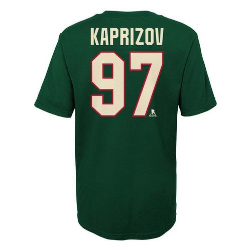 Genuine Stuff Kids' Minnesota Wild Kirill Kaprizov #97 Name & Number T-Shirt - Primary Image