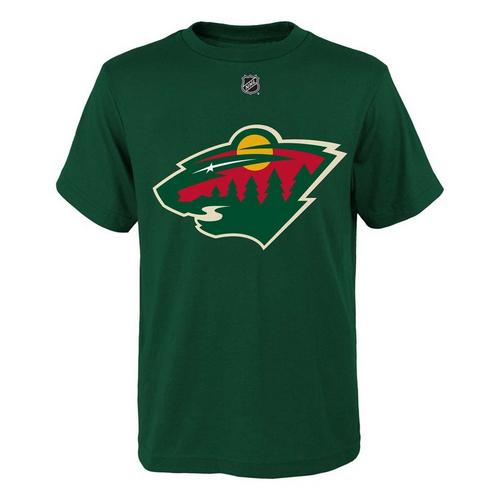 Genuine Stuff Kids' Minnesota Wild Kirill Kaprizov #97 Name & Number T-Shirt - Primary Image
