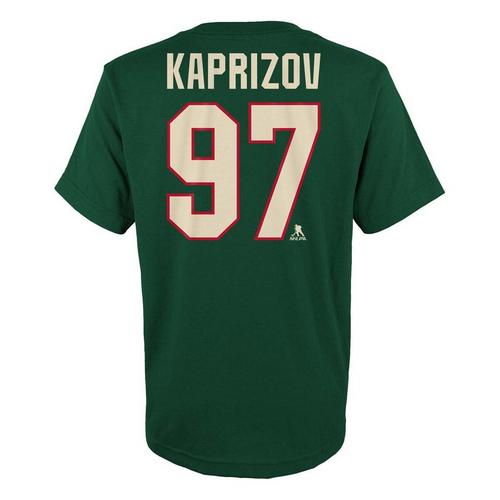 Genuine Stuff Kids' Minnesota Wild Kirill Kaprizov #97 Name & Number T-Shirt - Primary Image